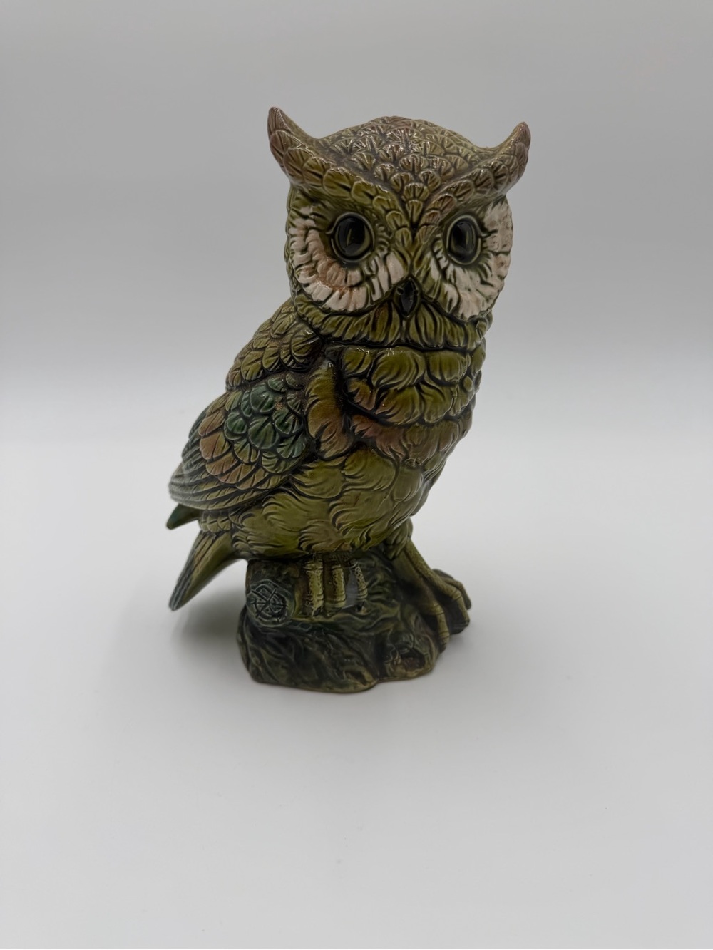 Vintage E.O. Brody Co. Ceramic Green Owl